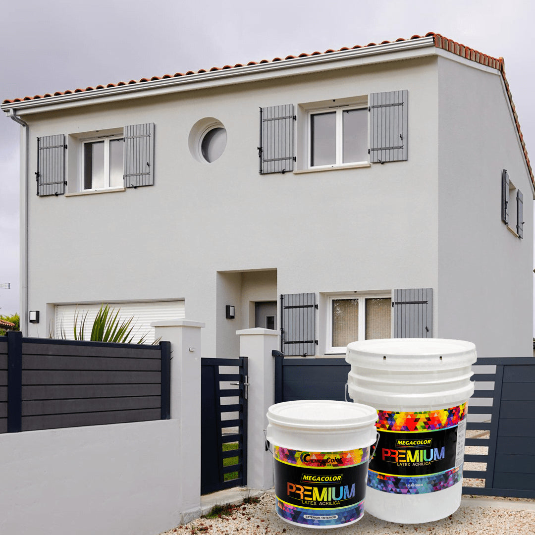 PINTURA MEGACOLOR LATEX PREMIUM GRIS PERLA