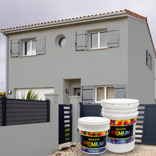 PINTURA MEGACOLOR LATEX PREMIUM GRIS PLATINO