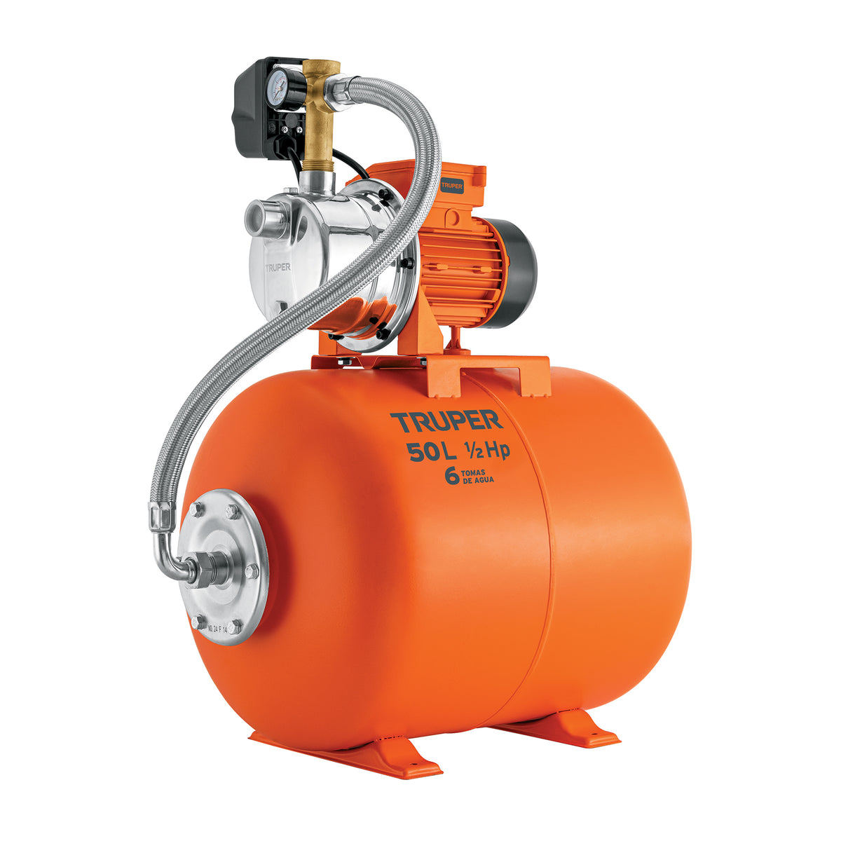 EQUIPO HIDRONEUMATICO 50L 1/2HP TRUPER 12254