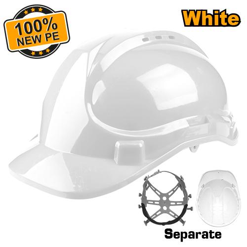CASCO DE SEGURIDAD BLANCO CON HEBILLA 8 PUNTOS INGCO HSH406