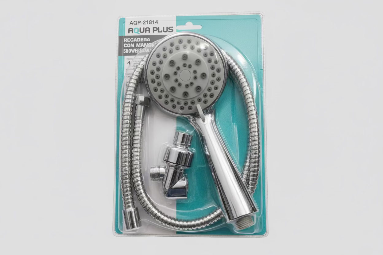 REGADERA TIPO TELEFONO 1.5M AQUA PLUS AQP-21814