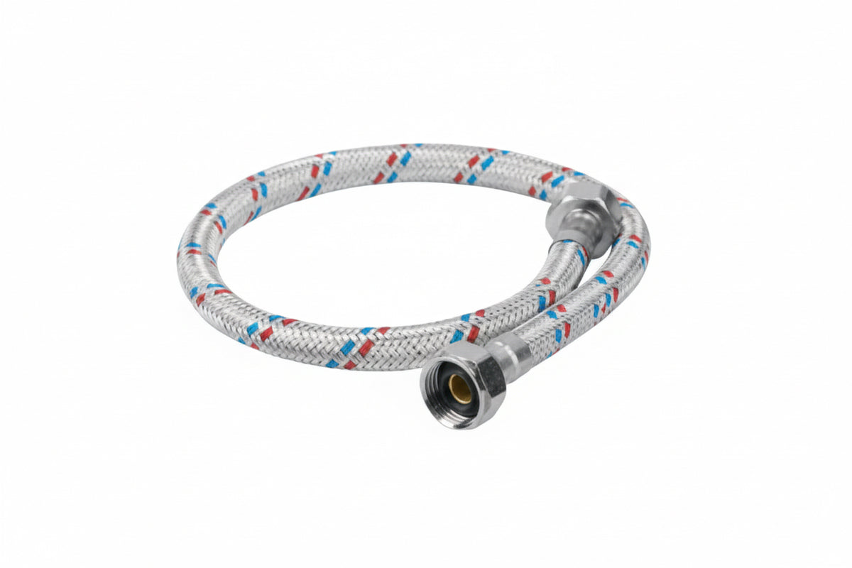 TUBO DE ABASTO FLEXIBLE 1/2” X 9/16” · AQUA PLUS · AQP-506