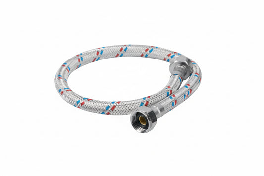 TUBO DE ABASTO FLEXIBLE 1/2” X 9/16” · AQUA PLUS · AQP-506