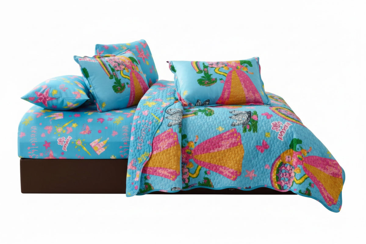 SET DE EDREDON+SABANA INFANTIL  6 PCS FULL KIS-26726