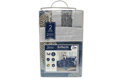 SET DE SABANAS 6PCS FULL LUXURY NATURE