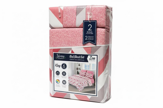 SET DE SABANAS 6PCS FULL LUXURY NATURE