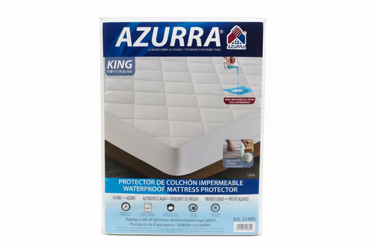PROTECTOR DE COLCHON IMPERMABLE KING AZURRA KIS-25491