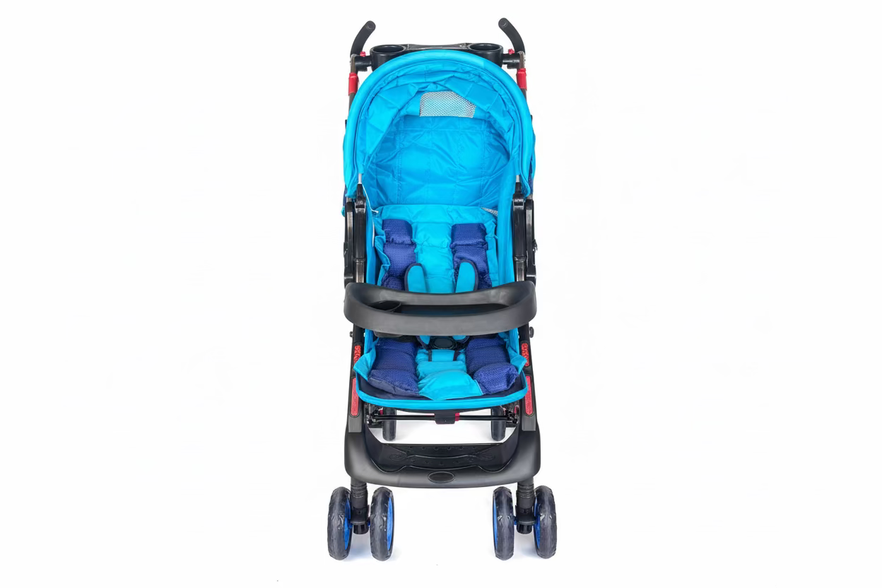 COCHE PARA BEBE AZUL BB3-005