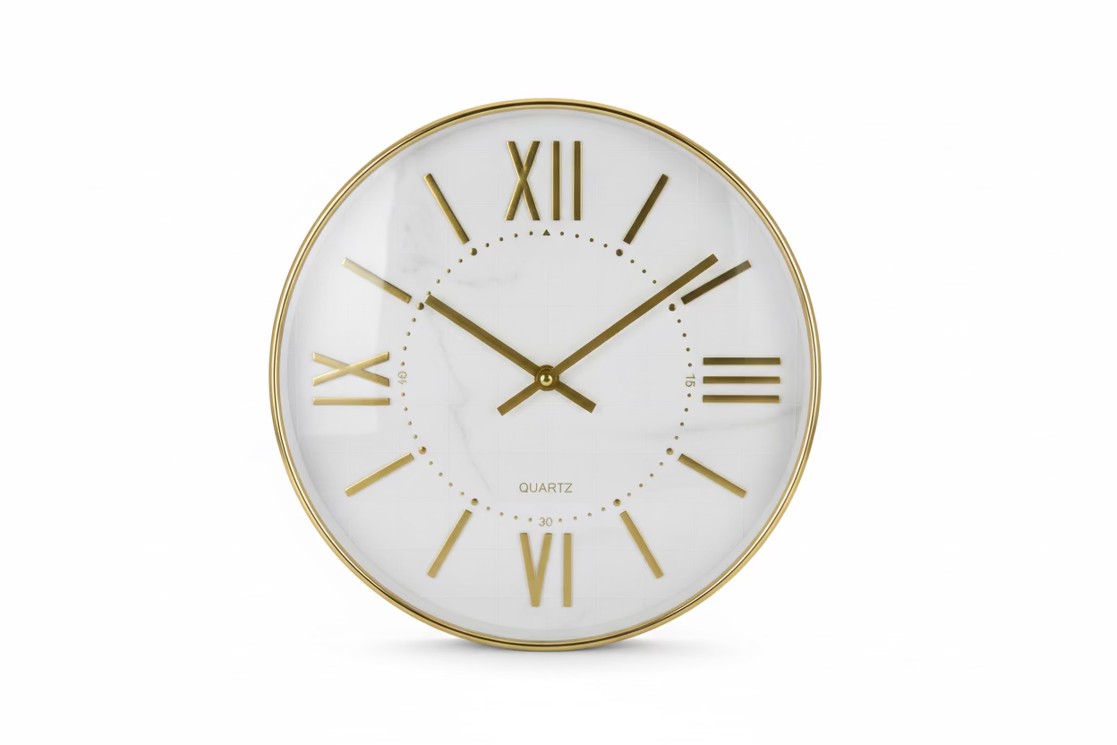 RELOJ DE PARED 30CM PLASTICO/VIDRIO AZ-267