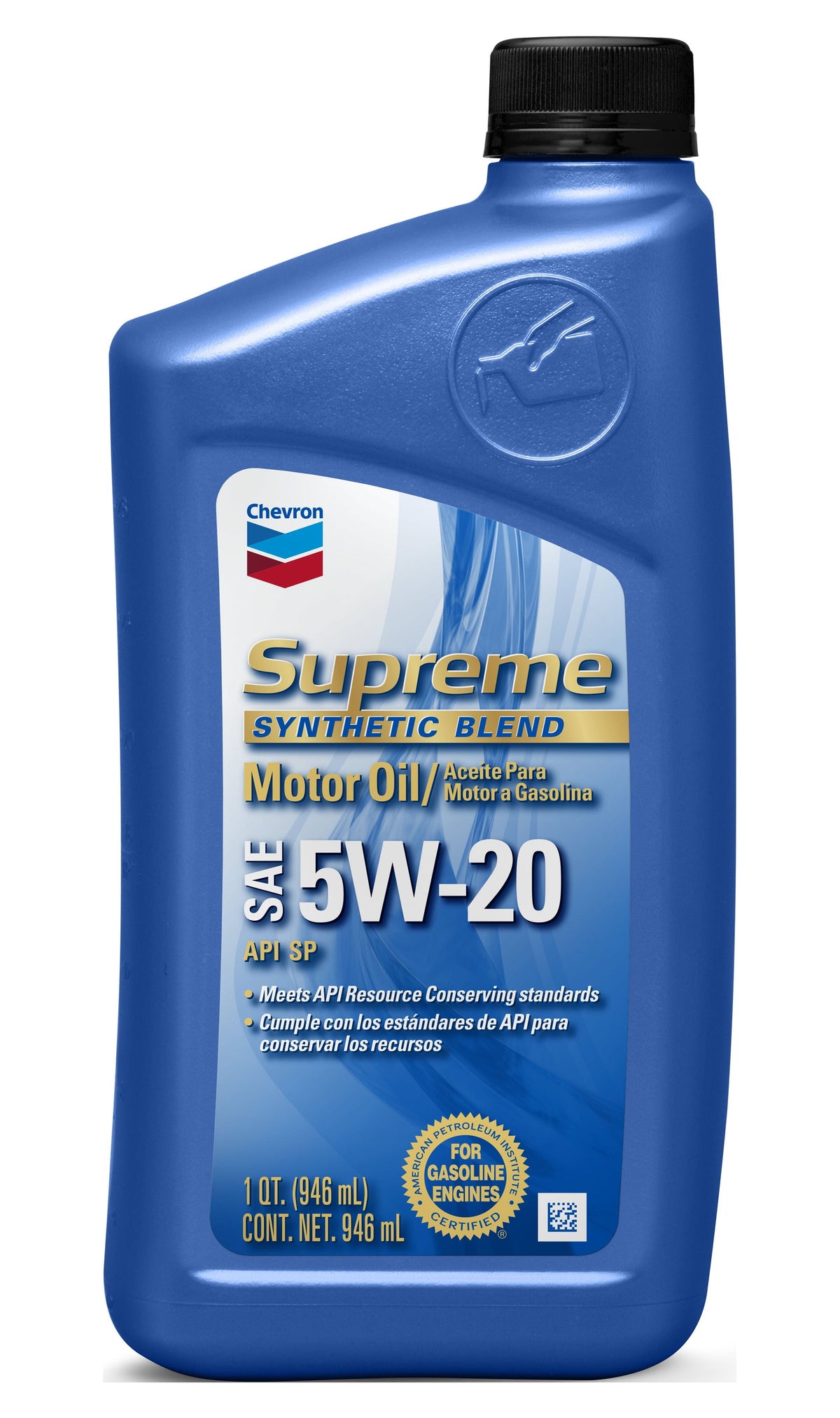 ACEITE PARA MOTOR A GASOLINA SUPREME 5W-20 1/4 CHEVRON