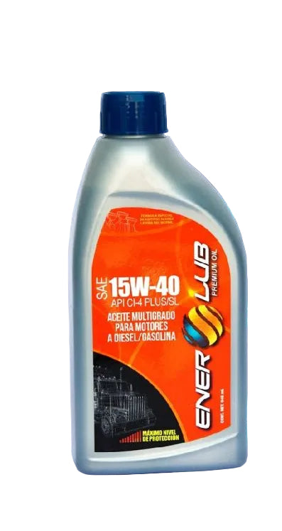 ACEITE PARA MOTOR DIESEL 15W-40 ENER LUB 1/4