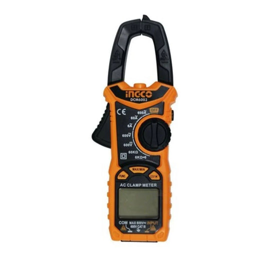AMPERIMETRO DIGITAL TENAZA 600 A 600 VLTIOS INGCO DCM6003