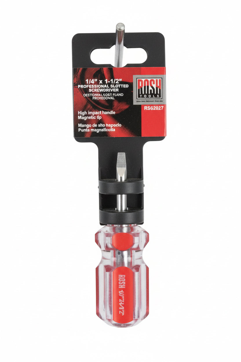 DESTORNILLADOR PLANO PROFESIONAL 1/4" X 1-1/2" ROSH TOOLS RS62037