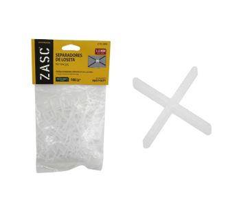 SET DE SEPARADOR PARA CERAMICA 1.5MM 100PCS ZASC Z-TS1.5MM