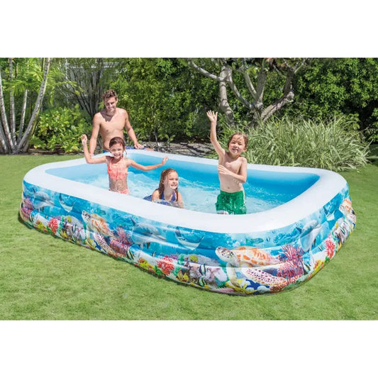 PISCINA FAMILIAR ESTAMPADA 120X72X22PLG INTEX INT-58485