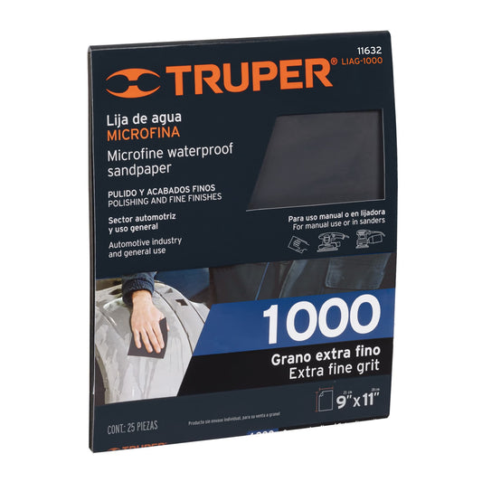 LIJA DE AGUA GRANO 1000 TRUPER 11632