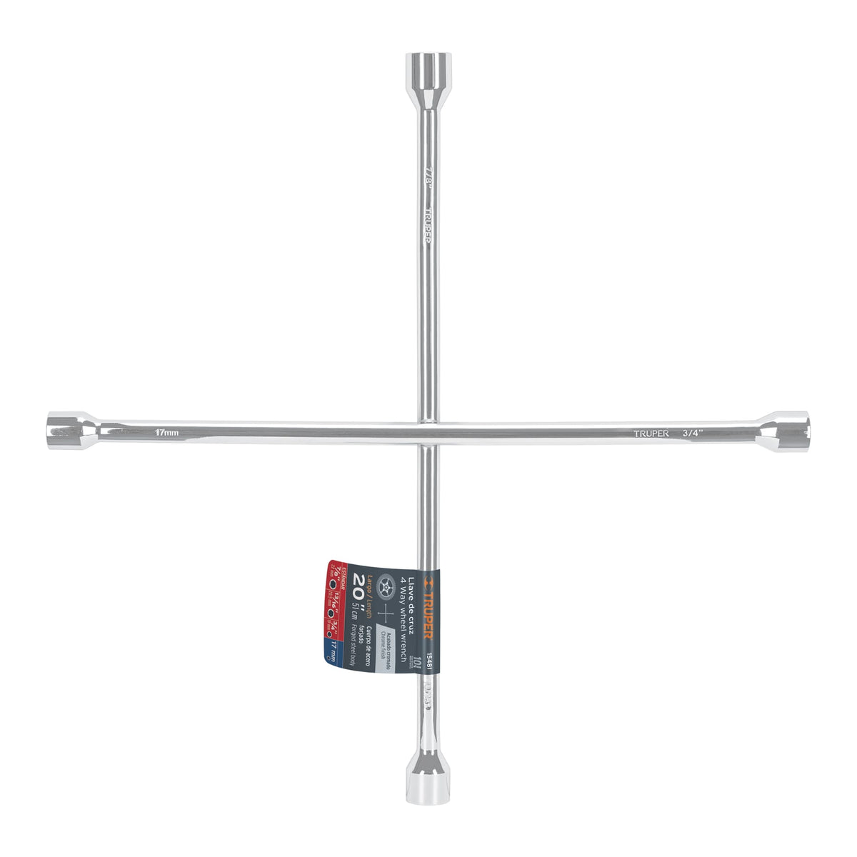 LLAVE DE CRUZ 20PLG TRUPER  15481