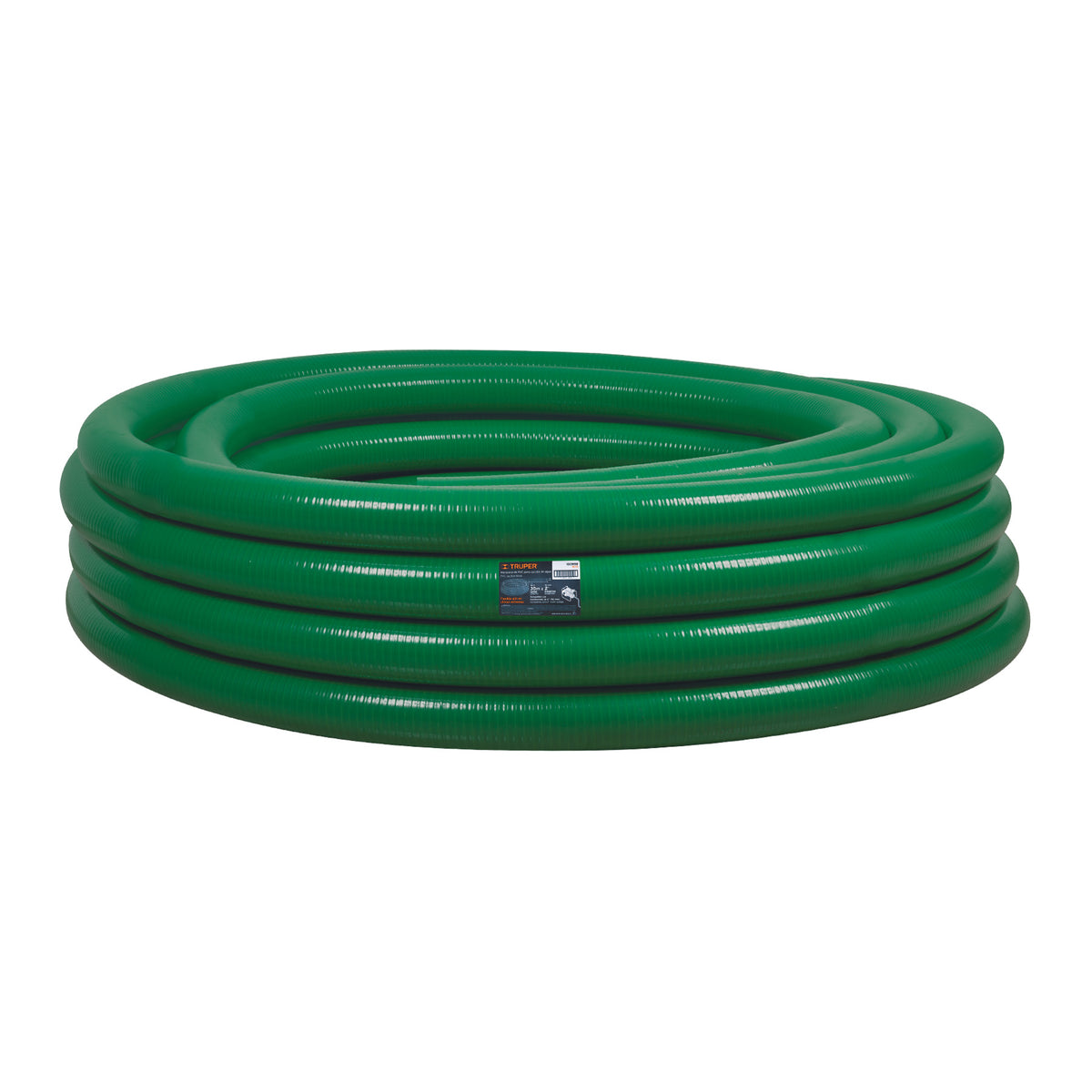 METRO MANGUERA RIGIDA DE SUCCION PARA BOMBA ACHICADORA 2plg COLOR VERDE TRUPER 100959