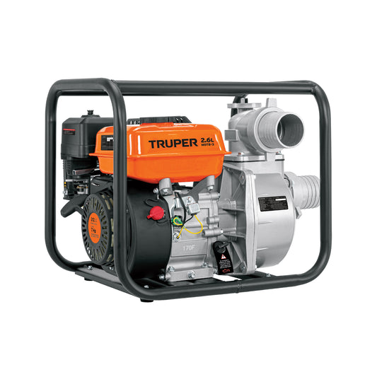 BOMBA ACHICADORA MOTOR A GASOLINA 3X3plg 7HP 4 TIEMPOS TRUPER 17117
