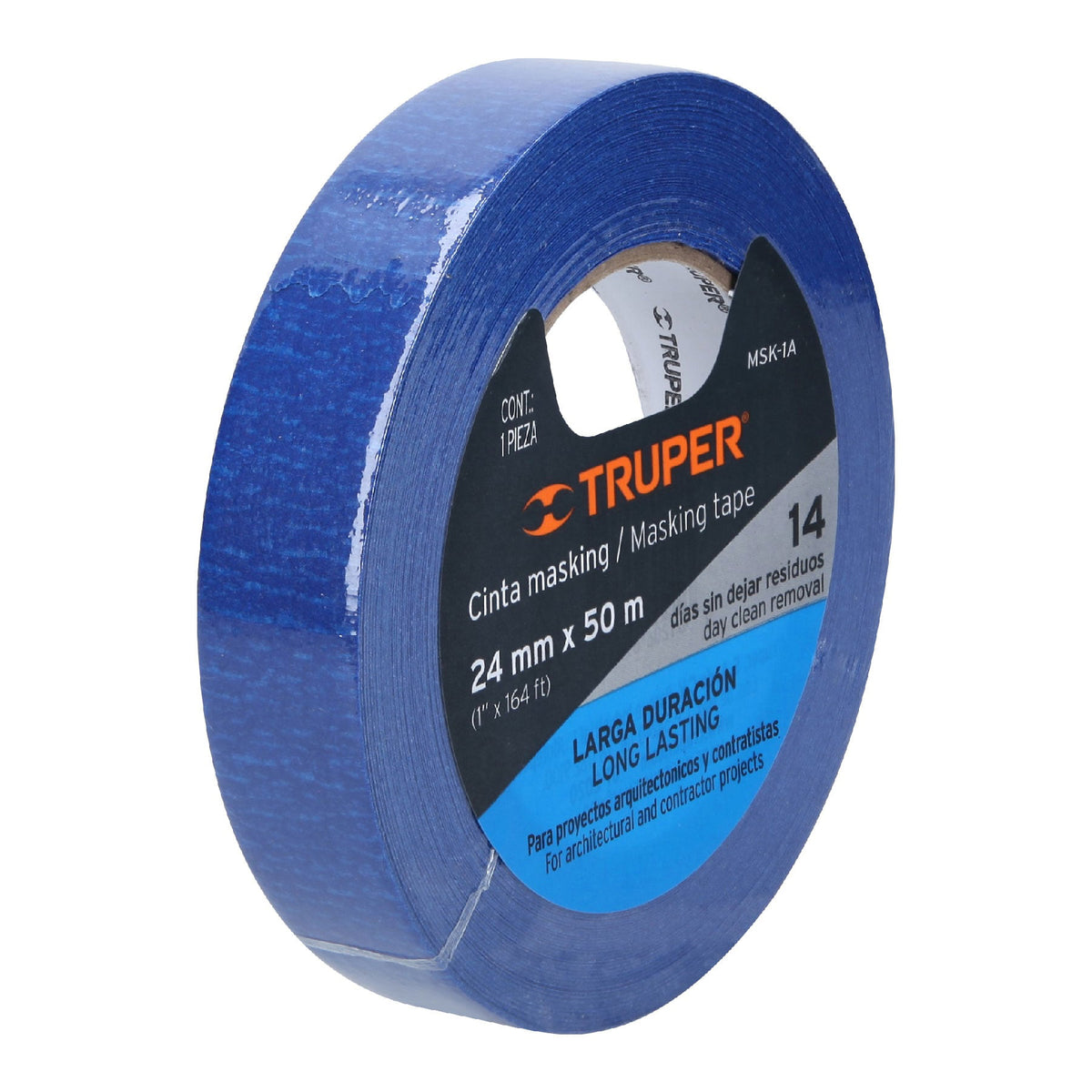 CINTA MASKING AZUL 25MMX50M 1PLG 12622 TRUPER