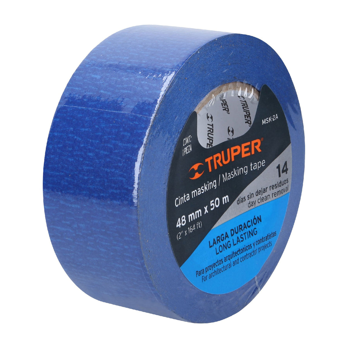 CINTA MASKING AZUL 48MMX50M 2PLG 12624 TRUPER