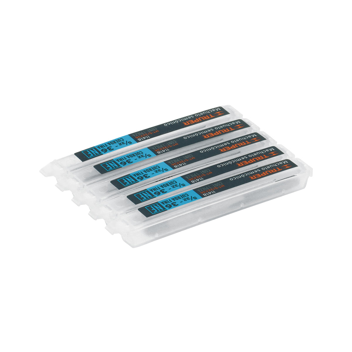 MACHUELO SEMICONICO 5/32PLGX36 CUERDA FINA TRUPER 11418