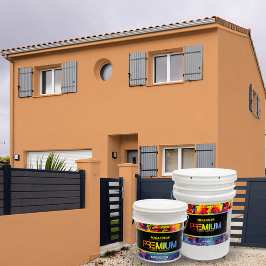 PINTURA MEGACOLOR LATEX PREMIUM NARANJA TROPICAL