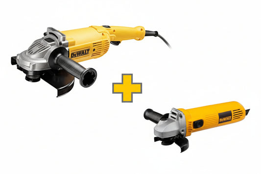 KIT ESMERILADORA 9PLG Y 4 1/2PLG DWE490-B3+DWE4010-B3 DEWALT