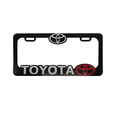 MARCO DE PLACA 3D TOYOTA 1PCS ACCU052157 UNIDAD