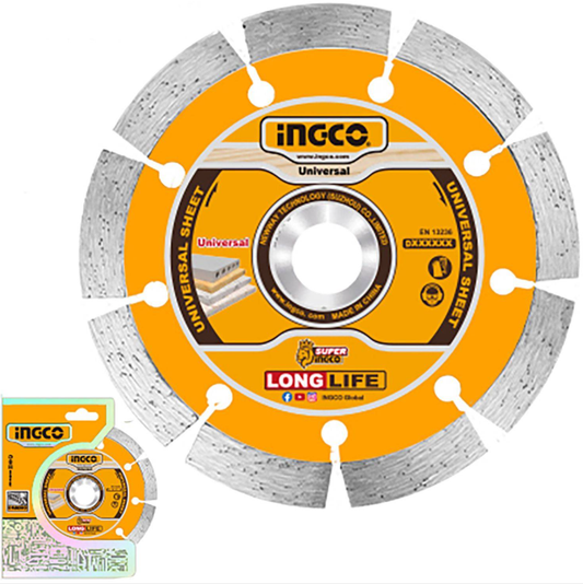 DISCO INGCO DIAMANTE SEGMENTADO CONCRETO DE 7 PLG DMD011802M