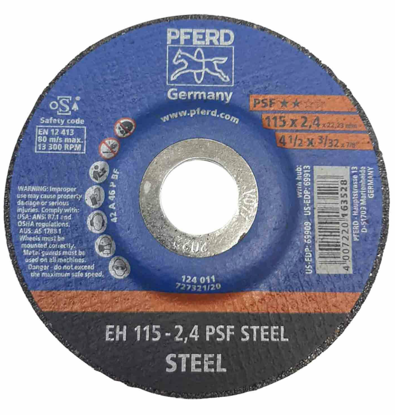 DISCO PFERD CORTE METAL DE 4 1/2X3/32 PLG