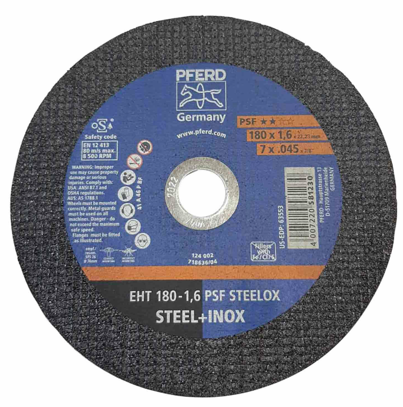 DISCO PFERD CORTE METAL DE 7 PLG