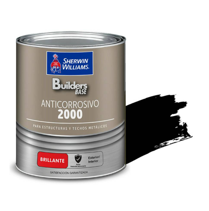 GALON ANTICORROSIVO 2000 BRILLANTE NEGRO SHERWIN WILLIAMS