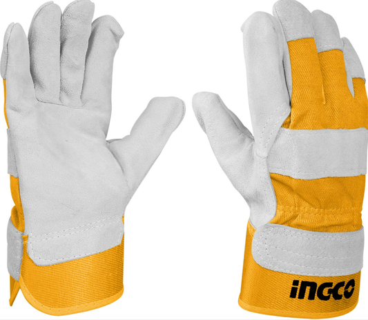 GUANTE  DE CUERO/LONA  TALLA 10.5  INGCO HGVC01
