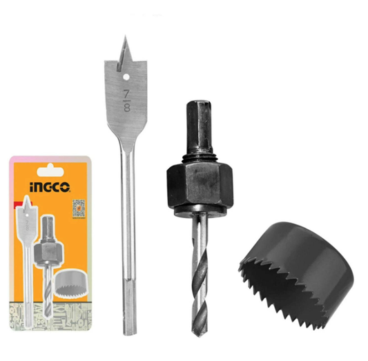 KIT INSTALADOR CERRADURA ACERO CARBON INGCO AKHS302