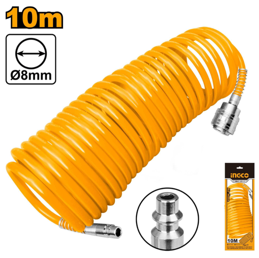 MANGUERA 5MM X 10MTS DE ESPIRAL INGCO AH1101.1