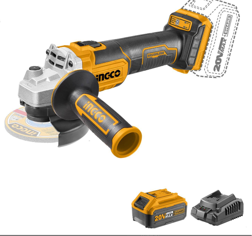 MINI ESMERIL INALAMBRICO 114.3MM 42V 3000-10000 RPM INGCO UCAGLI4128112 786785