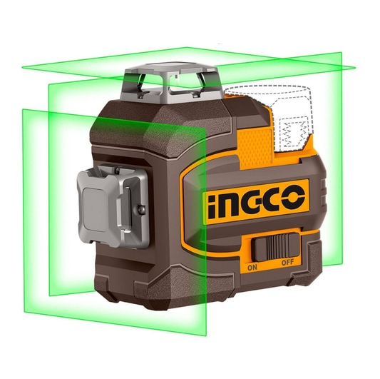 NIVEL LASER 3D INALAMBRICO 360 GRADOS 16 V INGCO UHLL301201