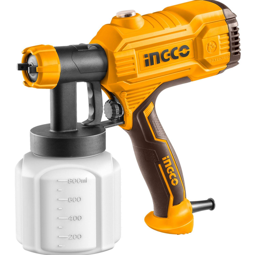 PISTOLA ROCIADORA ELECTRICA PARA PINTAR 450 W 800 ML INGCO USPG3508