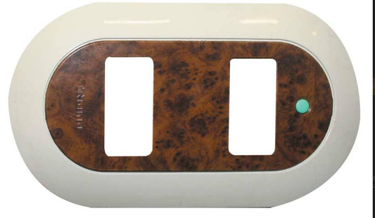 PLACA DOBLE NUVA MADERA MAGIC BTICINO 503NU/2RN