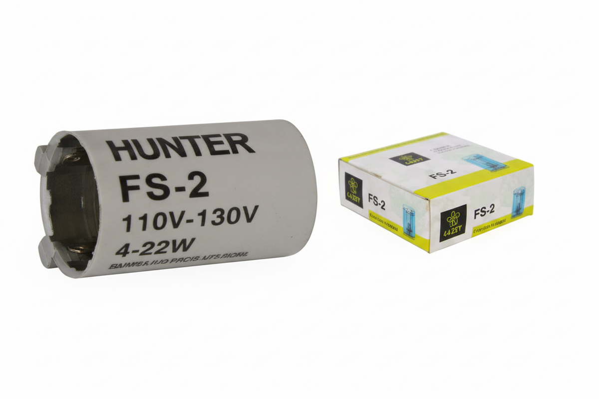 STARTER DE LAMPARA FS-2 CON CONDESADOR 4-2W 110V HUNTER EL-1311