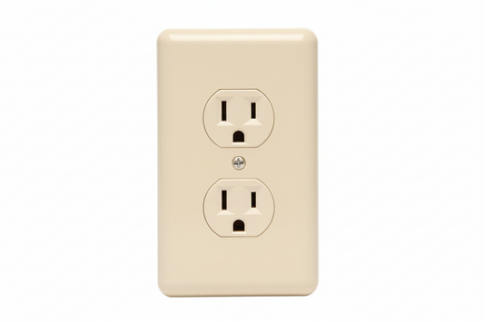 TOMA CORRIENTE DOBLE POLAR CON TAPA 15A 125V HUNTER EL-1299