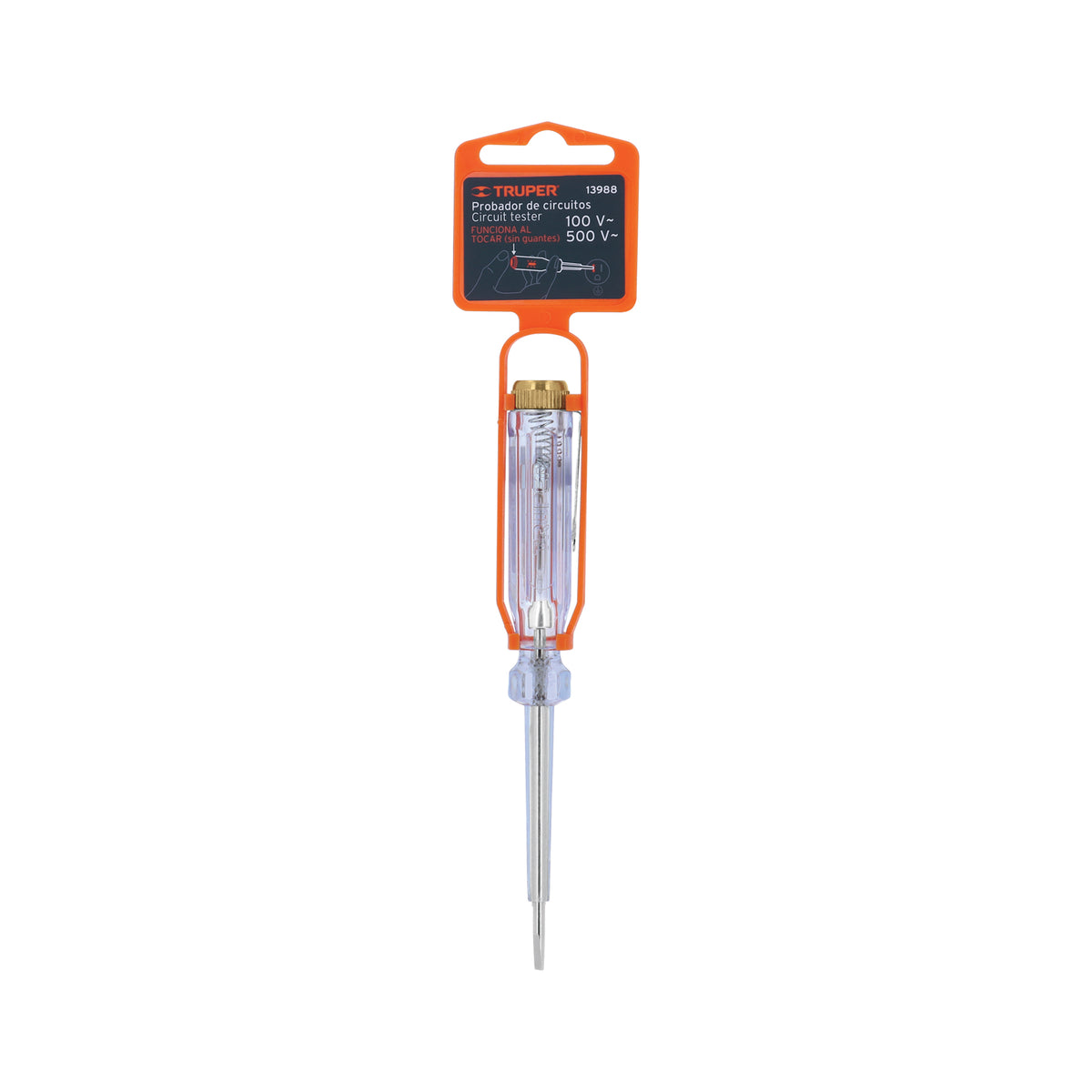 PROBADOR DE CIRCUITOS 100V A 500V 14CM TRUPER 13988