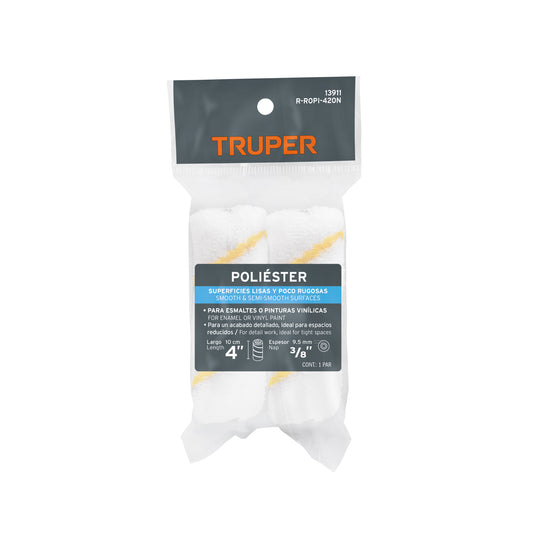 FELPA PARA MINI RODILLO DE POLIESTER 4 PLG TRUPER 13911
