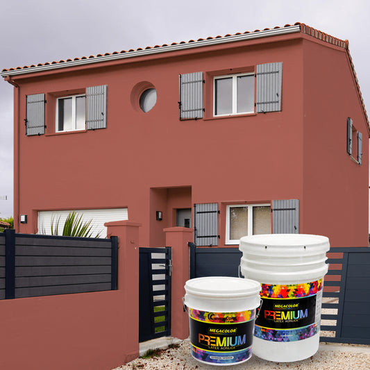 PINTURA MEGACOLOR LATEX PREMIUM ROJO LADRILLO