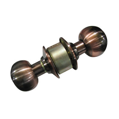 CERRADURA DE POMO REDONDO PARA BAÑO COBRE ANTIGUO HUNTER CE-1082