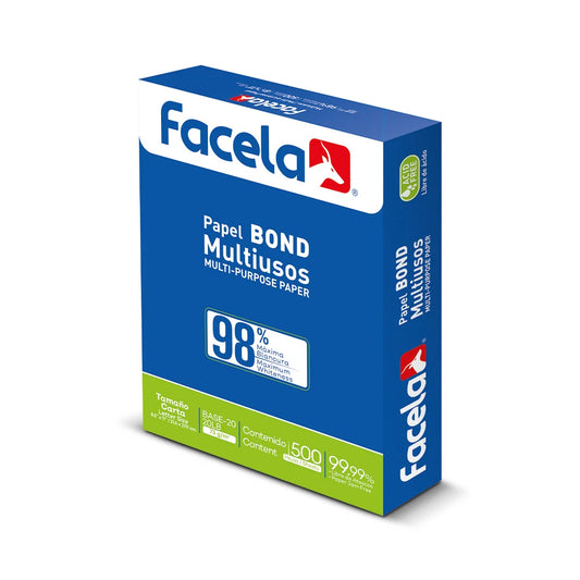 PAPEL BOND RESMA 500 HOJAS FACELA PT16754