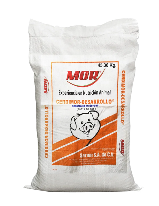 CERDIMOR DESARROLLO PALETIZADO 45.36KG MOR BOLSA