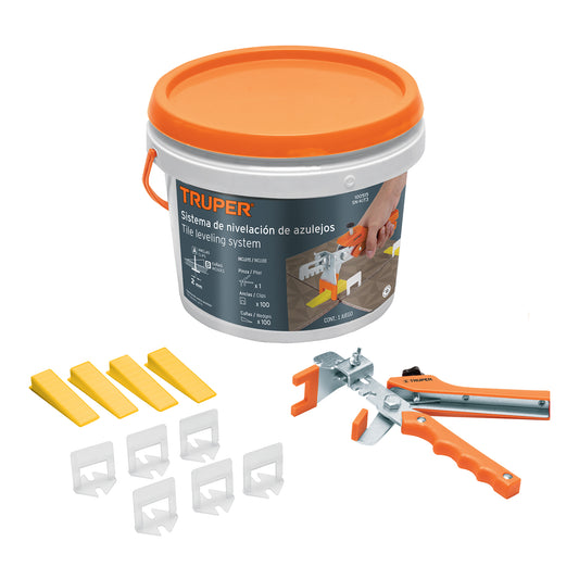 KIT CON 3 PIEZAS DE NIVELACION PARA AZULEJOS TRUPER 100515