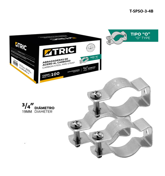 UNIDAD ABRAZADERA CONDUIT TIPO O 3/4PLG TRIC T-SPSO-3-4B